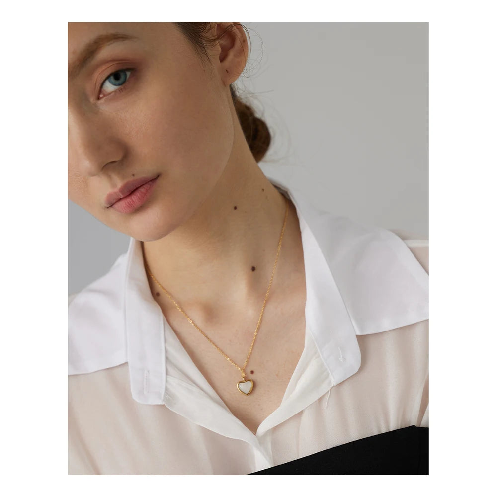 Agate Heart Pendant Necklace or Earrings (Stainless Steel)