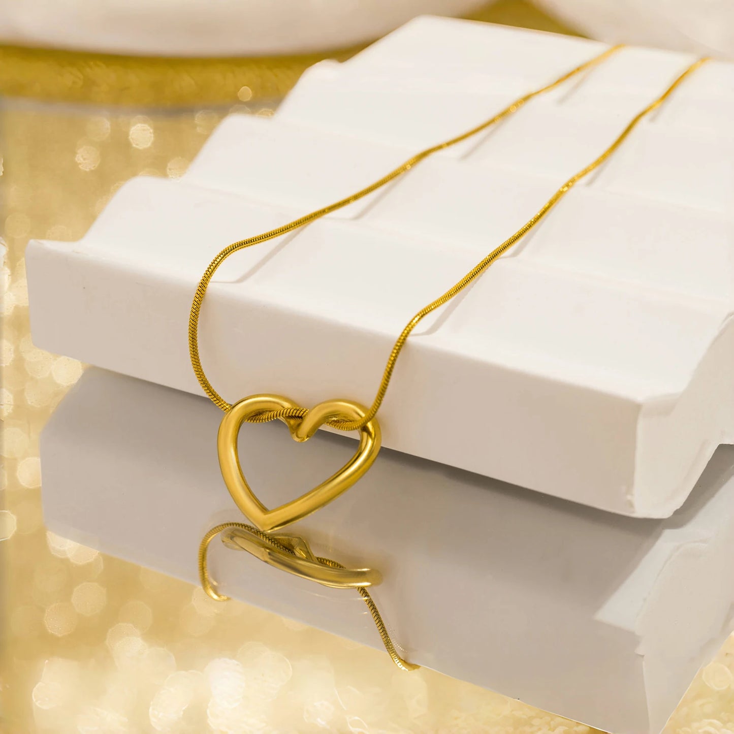 Heart Snake Chain Necklace