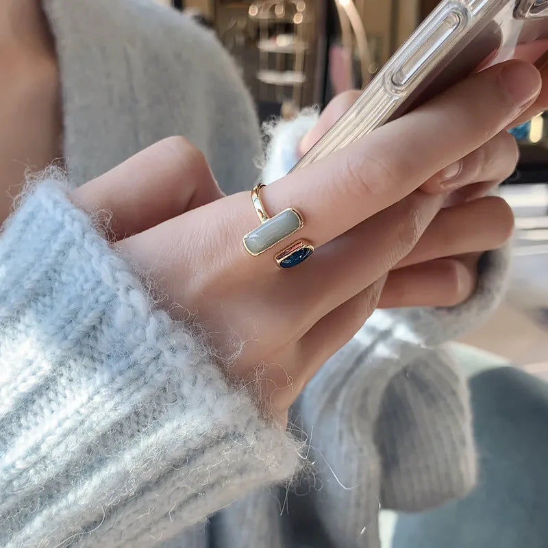 Colour Drip Enamel Open Ring