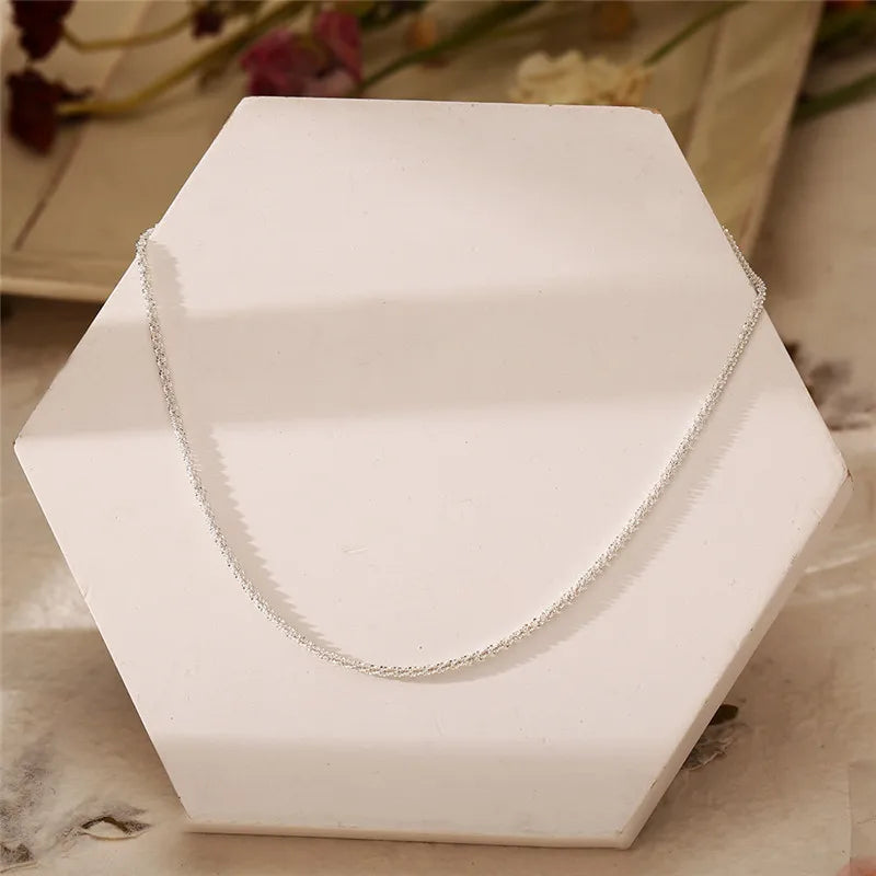 Sterling Silver Figaro Chain Necklace