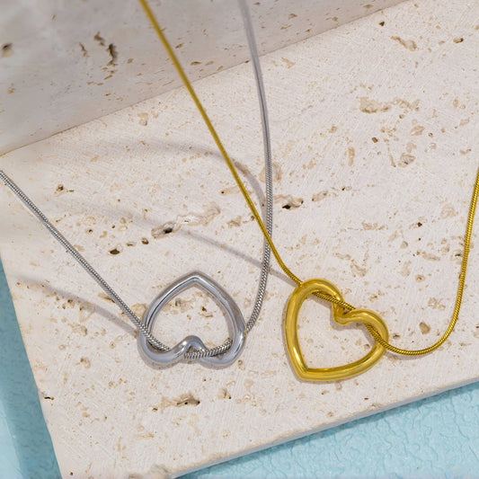 Heart Snake Chain Necklace