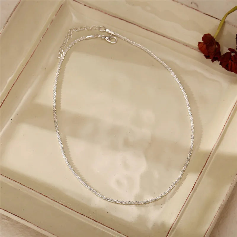 Sterling Silver Figaro Chain Necklace