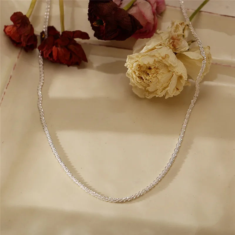 Sterling Silver Figaro Chain Necklace