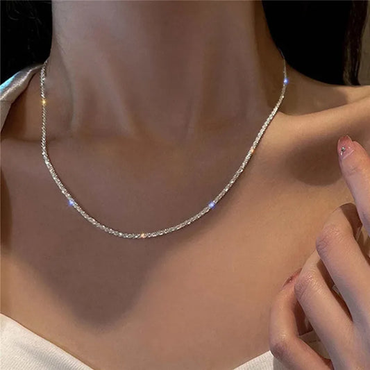 Sterling Silver Figaro Chain Necklace